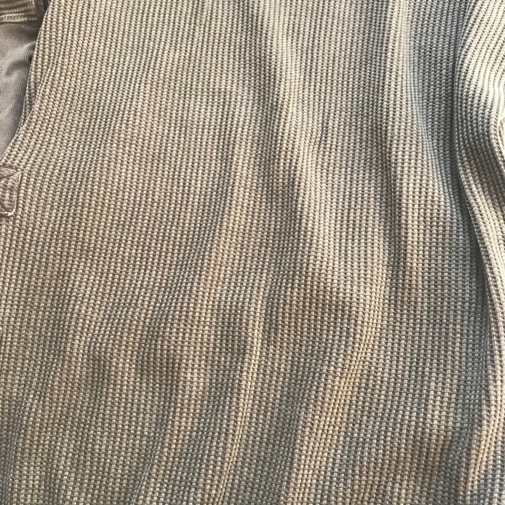 NEW Free People Waffle Olive Sweater Long XS - Picture 6 of 7